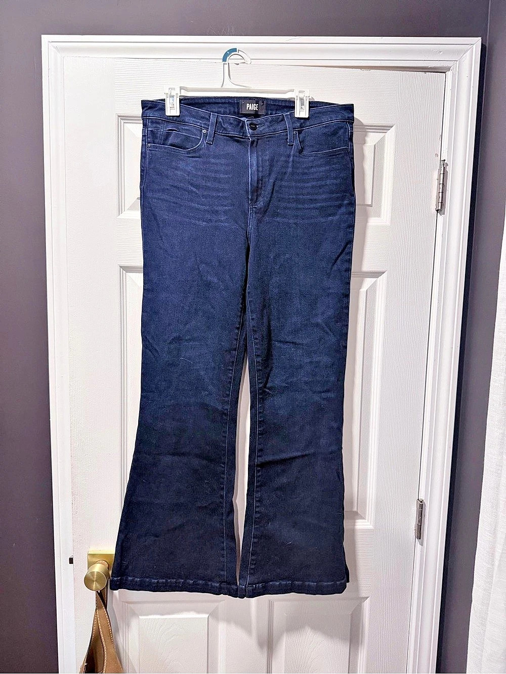 PAIGE Genevieve wide leg Jeans in Blue Waist 32 new without tags